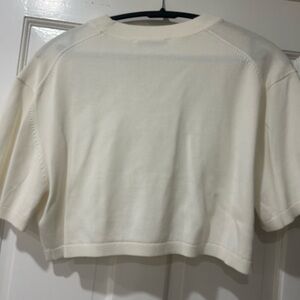 Zara Cream Crew Neck Sweater